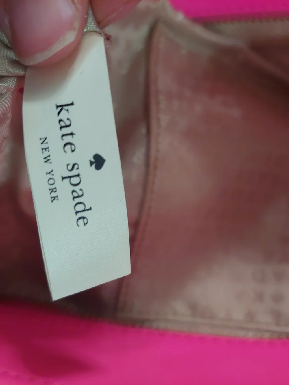 Kate Spade Bright Pink Perforated Tote